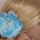 Bridal Hair Comb, Flower Hair Clip, Bridal Hair Clip, Brooch Corsage, Bridal Headpiece, Floral Hair Comb with Rhinestone Crystals HB311