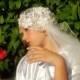 Juliet cap veil, Gatsby inspired, Wedding Veil Cap, 1920s bridal style. Vintage wedding veil.