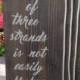 A cord of three strands is not easily broken, wedding sign, wedding  decor, hand painted, wood sign, wedding cord sign
