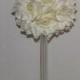 Wedding centerpiece with 6"D ivory rose ball tower vase silk flower open rose centerpiece Flower Decoration wedding table centerpiece