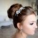 Bridal hair pin - Crystal and Pearl Bridal hair pin - Crystal and Pearl Bridal headpiece -  Wedding headpiece - Jeweled headpiece