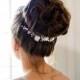 Bridal headpiece - Crystal and Pearl Bridal headpiece - Bridal hair comb - Wedding headpiece - Jeweled headpiece