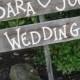 Personalized Wedding Sign on Stake Barn Wood Western Rustic Bridal Custom Name