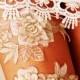 Wedding Garter Set Bridal Garter Set - Rose Gold Ivory Lace  Garters - Keepsake Garter Toss Garter Belt Prom Garter Rustic Boho Wedding