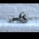 Vintage 14K White Gold Diamond Engagement Ring -1.22ct.