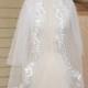 Vintage Bridal Veil Beautiful wedding veil white short veil in handmade veil with comb two tiers