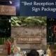 Rustic Chic Reception Party Sign Set - Sparklers - Photo Booth - Candy Bar - Boot Scootin' Wedding Reception Signs and Party Signs