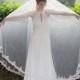 Bridal wedding veil, white wedding veil , handmade veil, lace veil, Ivory veil, handmade veil, custom made Ivory veil, Ivory wedding veil