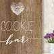 Cookie Bar Sign // Rustic Wedding Cookie Sign DIY // Rustic Wood Sign, White Calligraphy Printable PDF, Rustic Poster ▷ Instant Download