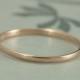 10K Rose Gold 1.5mm Skinny Minnie Plain Jane Half Round Band--Rose Gold Women's Wedding Band--Hand Made Wedding Ring