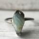 Peruvian Opal Alternative Engagement Ring - Boho Lux Ring - Dainty Opal Statement Ring -  Something Blue Wedding Jewelry - Graduation Gift