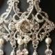 Chandelier Wedding Bridal Earrings, Vintage Style Statement Wedding Earrings, Crystal Chandelier Earrings, ALESSANDRA