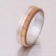 wood wedding ring titanium wedding band men's engagement olive copper rings metal wood bands