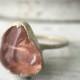Rose Quartz Engagement Ring - Alternative Bridal Jewelry - Boho Lux Ring - Healing Metaphysical Bride - Raw Stone Engagement Ring - Healing
