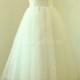 Vintage tea length lace wedding dress, short wedding dress, destination wedding dress