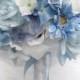 17 Piece Package Wedding Bridal Bride Maid Of Honor Bridesmaid Bouquet Boutonniere Corsage Silk Flower BABY BLUE "Lily Of Angeles" WTBL05
