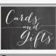 Cards and Gifts Wedding Sign. Chalkboard Cards and Gifts. Wedding Sign. Chalkboard Wedding. Cards and GIfts. 5x7. 8x10.