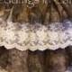 CAMO BRIDESMAID Ruffled Tiered Short Skirt lace and Sheer