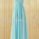light-Blue lace-up Long prom dresses,Sweetheart prom dress,Chiffon prom dress,Bridesmaid dress, custom for buyer C2302