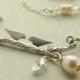 Love bird necklace, Bridal necklace Wedding jewelry set, Swarovski Crystals, Bridal jewelry wedding necklace