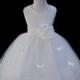 Ivory Flower Girl butterflies tulle dress tie sash pageant wedding bridal recital children bridemaid toddler size 12-18m 2 4 6 8 10  