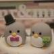 Penguins wedding cake topper (K404)