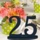Wooden Table Numbers - DIY Do It Yourself Wedding Table Number Kit - Unfinished Wood Numbers for Wedding DIY Craft Set of 1-25