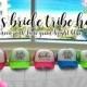 NEON Bachelorette Party Hat / Bride Tribe Arrow Trucker Cap / Pool Party / Vegas Miami / Beach Vacation / Bridesmaid Hat