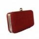 Poppy Red minaudiere box  clutch, bridal accessory, Bridesmaids gift clutch, Red wedding purse/ Valentine's day purse/ Evening clutch