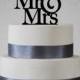 Mr and Mrs Wedding cake topper, Classic Mr and Mrs Wedding Cake Topper, Elegant Cake Topper- (S001)