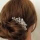 Claire - Pearl and crystal wedding hair comb, bridal hair comb, wedding accessory,  hair accessory, crystal hair clip