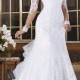 Romantic Lace Appliques Long Sleeve Wedding Dress