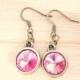 Rose Rivoli Earrings - Swarovski Earrings - Bronze Dangle Earrings - Rivoli Jewelry - October Birthstone