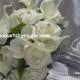 Real Touch Calla lilies and Roses Brooch Bouquet