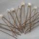 Wedding Crystal Hair Pins 12 Swarovski Crystal Bronze Up Do Hairpins by lakehousejewelrybd H001