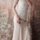 SALE Peach Lace Mermaid Flapper Dress - Wedding Dress, Prom, Bridesmaid dress