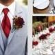 Crimson Wedding Color Palette - LinenTablecloth