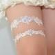 something blue bridal garter, wedding garter, bride garter, white lace garter, lace garter, vintage lace garter