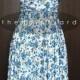 Blue Floral Bridesmaid Convertible Dress Infinity Dress Multiway Dress Summer Dress