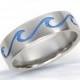Ocean Wave Ring, Beach Jewelry, Ocean Ring, Beach Ring, Wave Titanium Ring, Ocean Jewelry