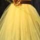 Yellow Flower Girl Dress, Vibrant Flower girl dress, Country Chic Flower Girl Dress, Sunflower Flower Girl Dress