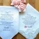 Mother of the Bride Gift-Father of the Bride-Wedding Handkerchief-PRINTED-CUSTOMIZED-Wedding Hankerchief-Wedding Gift-Personalized Hankies