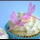 Wedding Cake Topper Mini EDIBLE DRAGONFLIES in pink - Cake & Cupcake toppers - Food Accessories