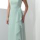 Sleeveless Mint Strapless Floor Length Chiffon Ruched