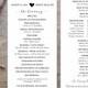 Printable Wedding Program Rustic - The Ellie Collection - Tea Length, PDF, Order Of Service, Digital Gold Foil & Glitter, Purple, Kraft