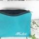 Personalized Bridesmaid gift idea personalized graduation gift idea personalized bridesmaid clutch  Bridal Party Gifts turquoise wedding