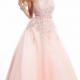 Crystals Halter Tulle Ruched Blue Sleeveless Floor Length Ball Gown