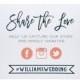 DIGITAL FILE ~ Social Media Wedding Sign ~ Social Media Sign ~ Share the Love Sign ~ Wedding Hashtag