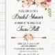 Bridal Shower Invitation, Printable Bridal Invite, Floral Bridal Shower Invitation, Rustic Boho Bridal Shower Invite, Bride to be Invite