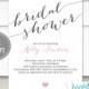 Bridal Shower Invitation, Bridal Shower Invitation, Printable Bridal Shower Invitation, DIY Invitation, Invitation Template 